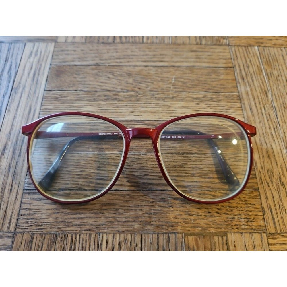 Sebastiano Red Eyeglass Frame, 800 56 x 18 x 145